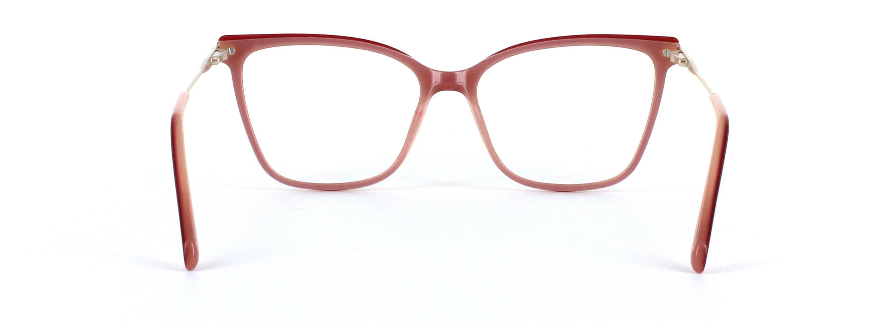 Harleigh Red Full Rim Square Acetate Glasses - Image View 3