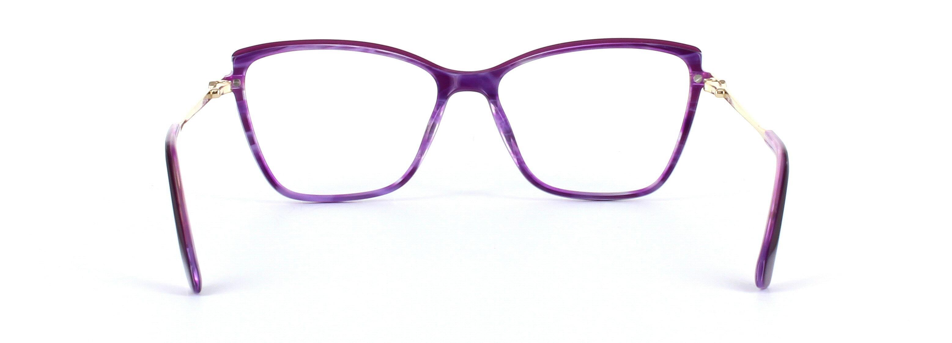Jeanine Purple Full Rim Acetate Glasses - Image View 3