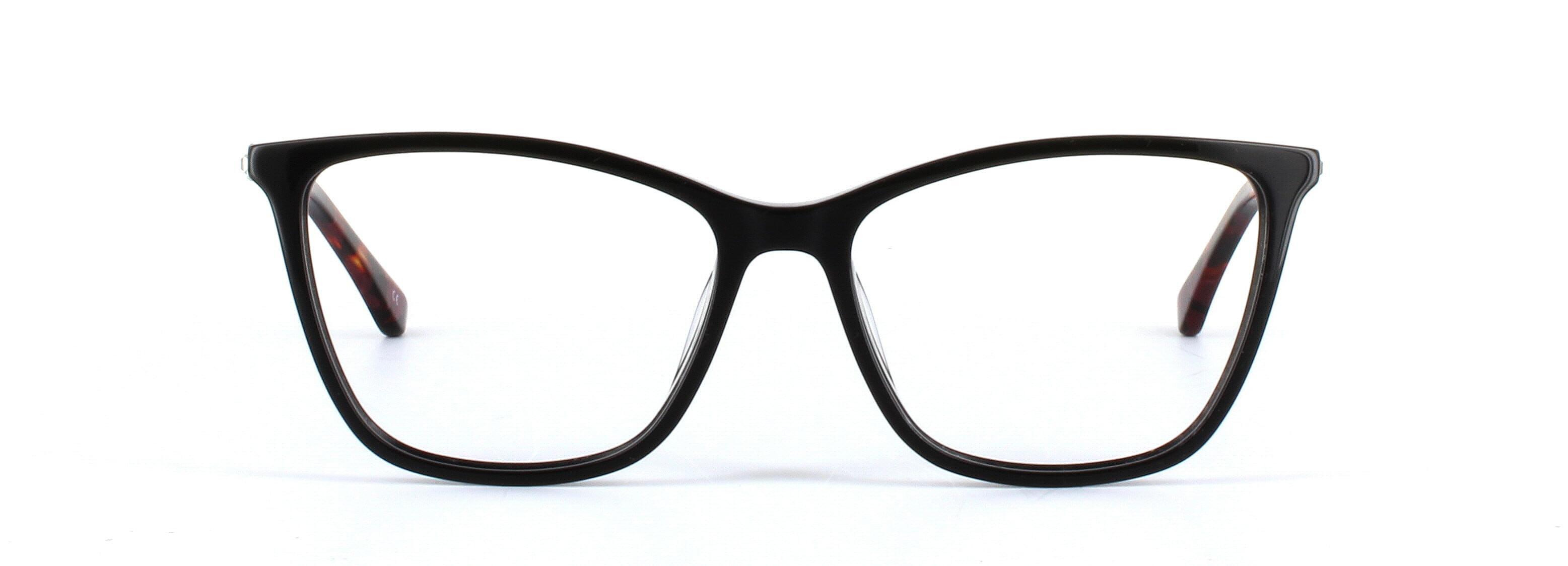 Gloria Black Full Rim Cat Eye Acetate Glasses - Image View 5