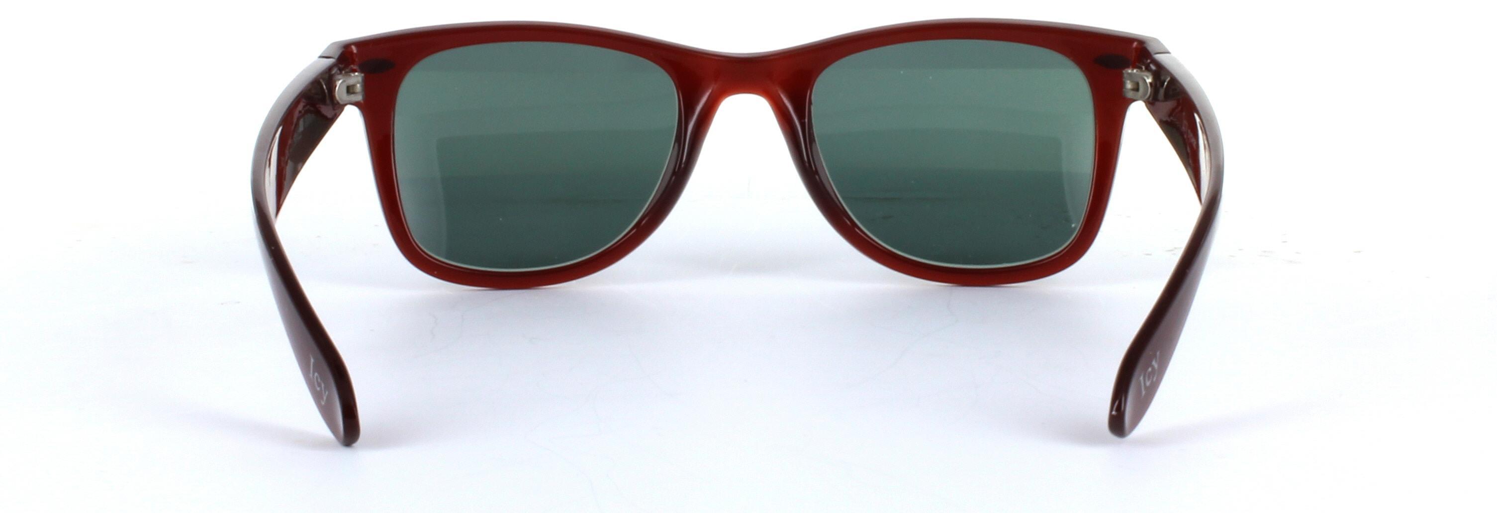 England Brown Full Rim Oval Plastic Prescription Sunglasses - Image View 3