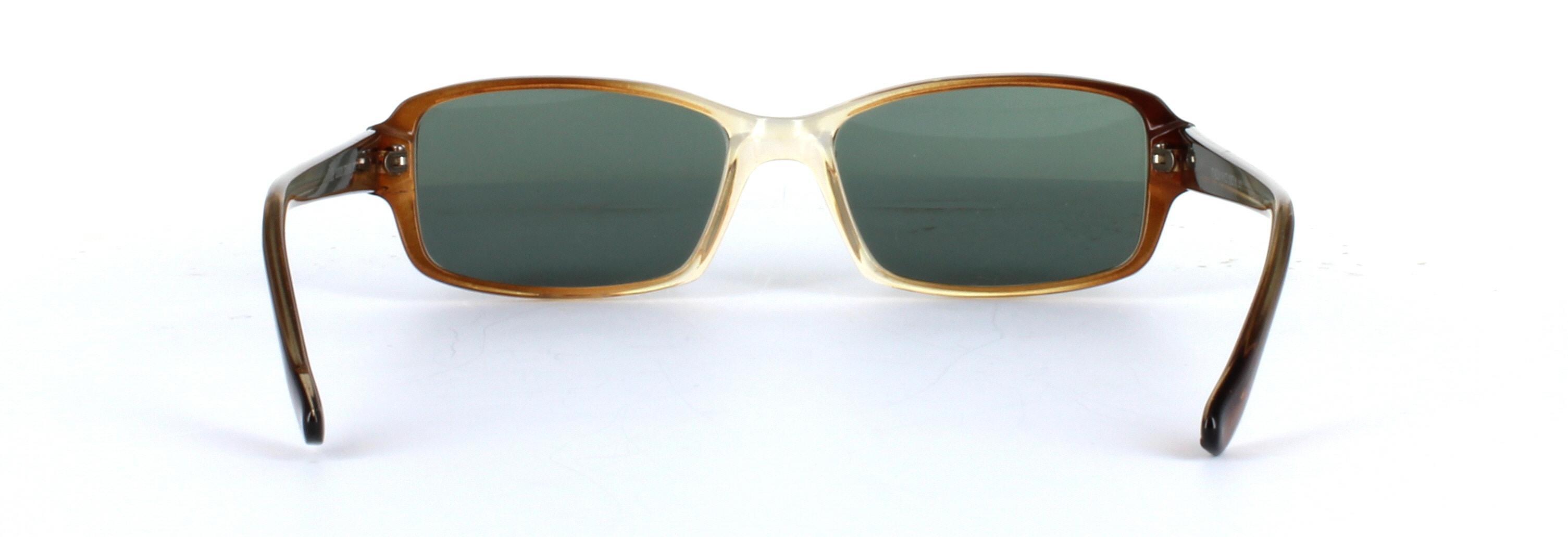Chico Brown Full Rim Rectangular Plastic Sunglasses - Image View 3