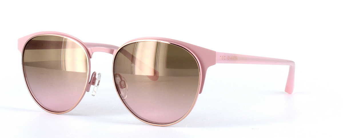 Daila Pink Full Rim Metal Sunglasses - Image View 1