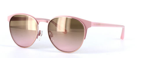 Daila Pink Full Rim Metal Sunglasses - Image View 1