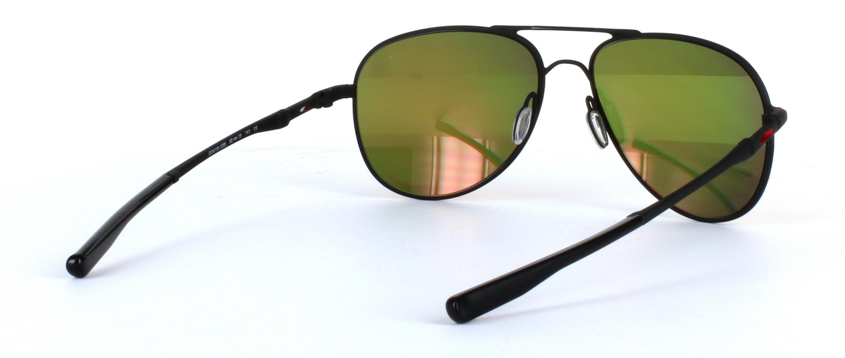 Oakley Elmont Black Full Rim Aviator Metal Sunglasses - Image View 4