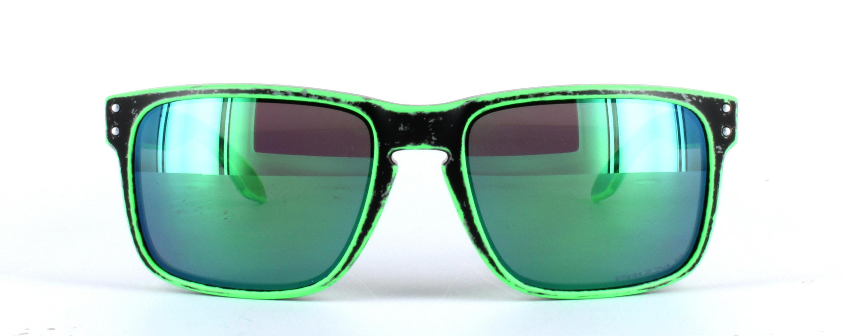 Oakley (9102) Black Full Rim Plastic Sunglasses - Image View 5