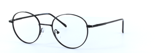 Discus Black Full Rim Round Metal Glasses - Image View 1