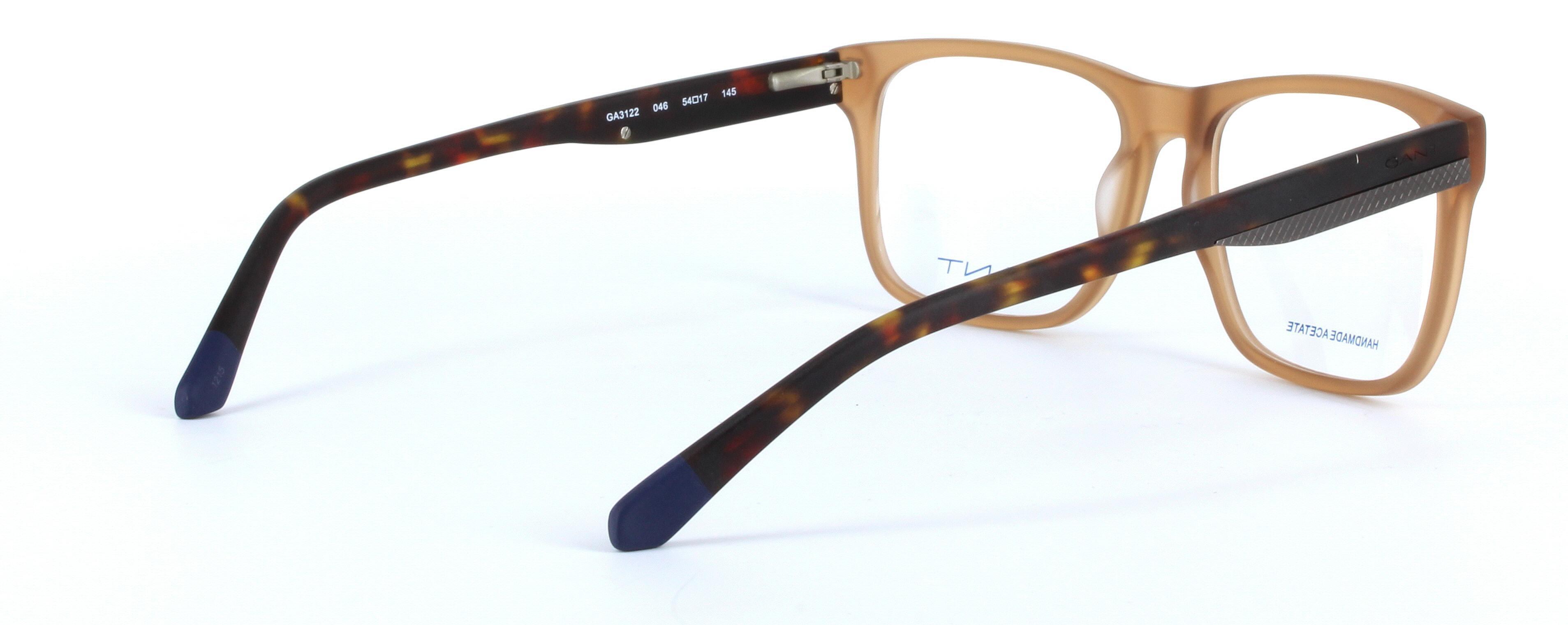 GANT (GA3122-046) Brown Full Rim Oval Rectangular Acetate Glasses - Image View 4