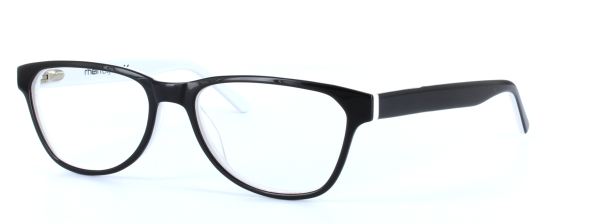 Black Full Rim Oval Plastic Glasses Whispa - Image View 1