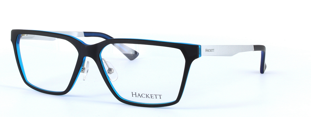 HACKETT (HEK1156-041) Black Full Rim Rectangular Acetate Glasses - Image View 1