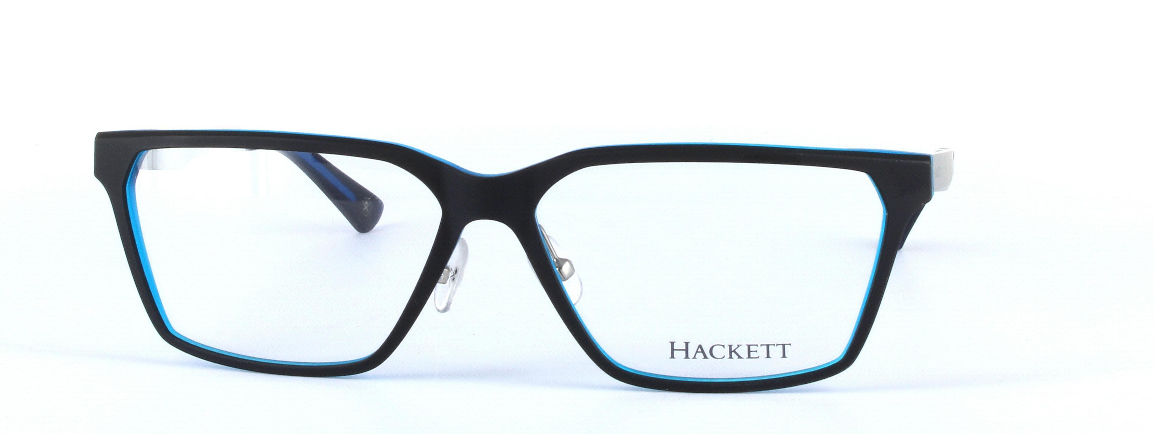 HACKETT (HEK1156-041) Black Full Rim Rectangular Acetate Glasses - Image View 5