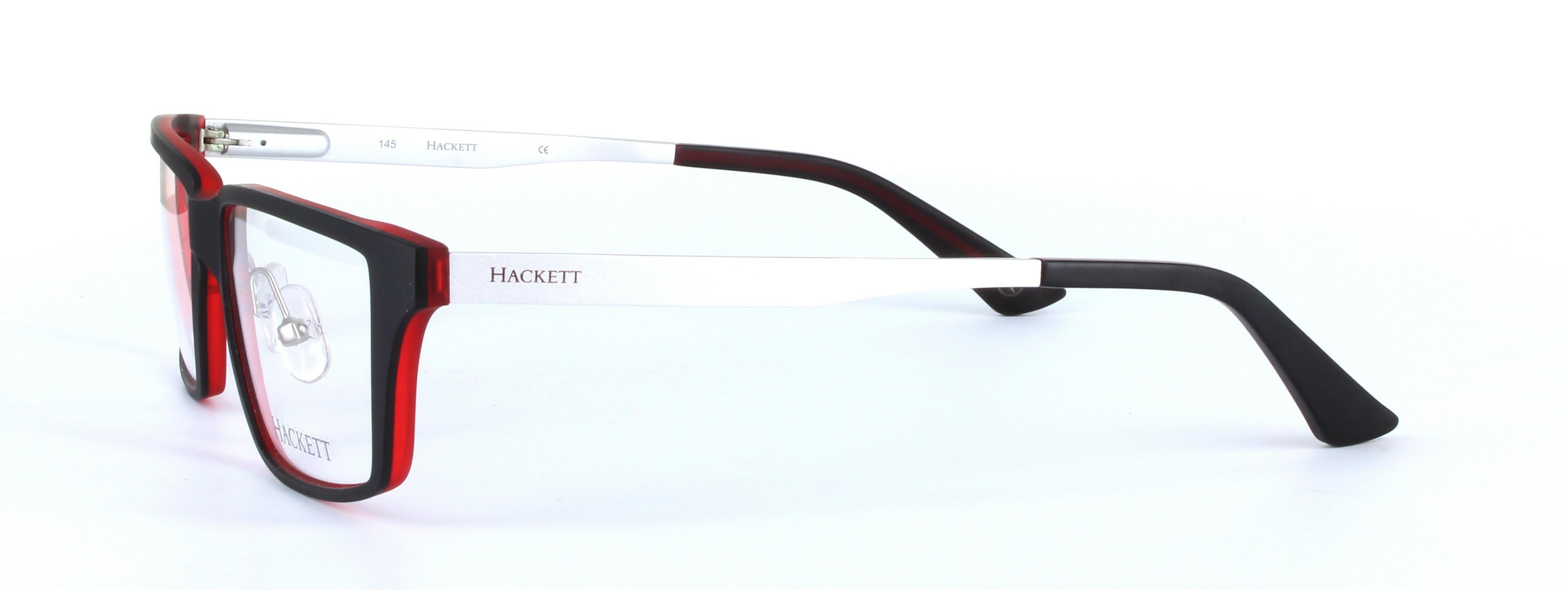 HACKETT (HEK1155-040) Black Full Rim Rectangular Acetate Glasses - Image View 2