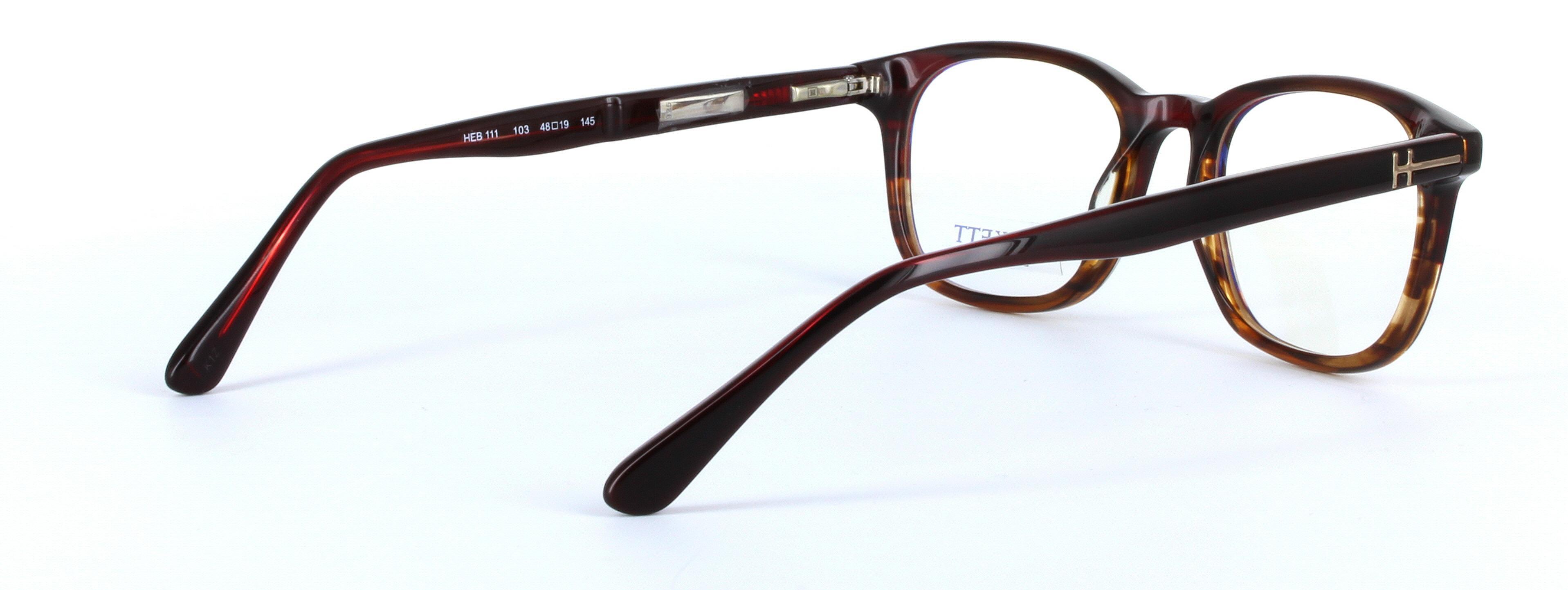 HACKETT BESPOKE (HEB111-103) Brown Full Rim Oval Round Acetate Glasses - Image View 4