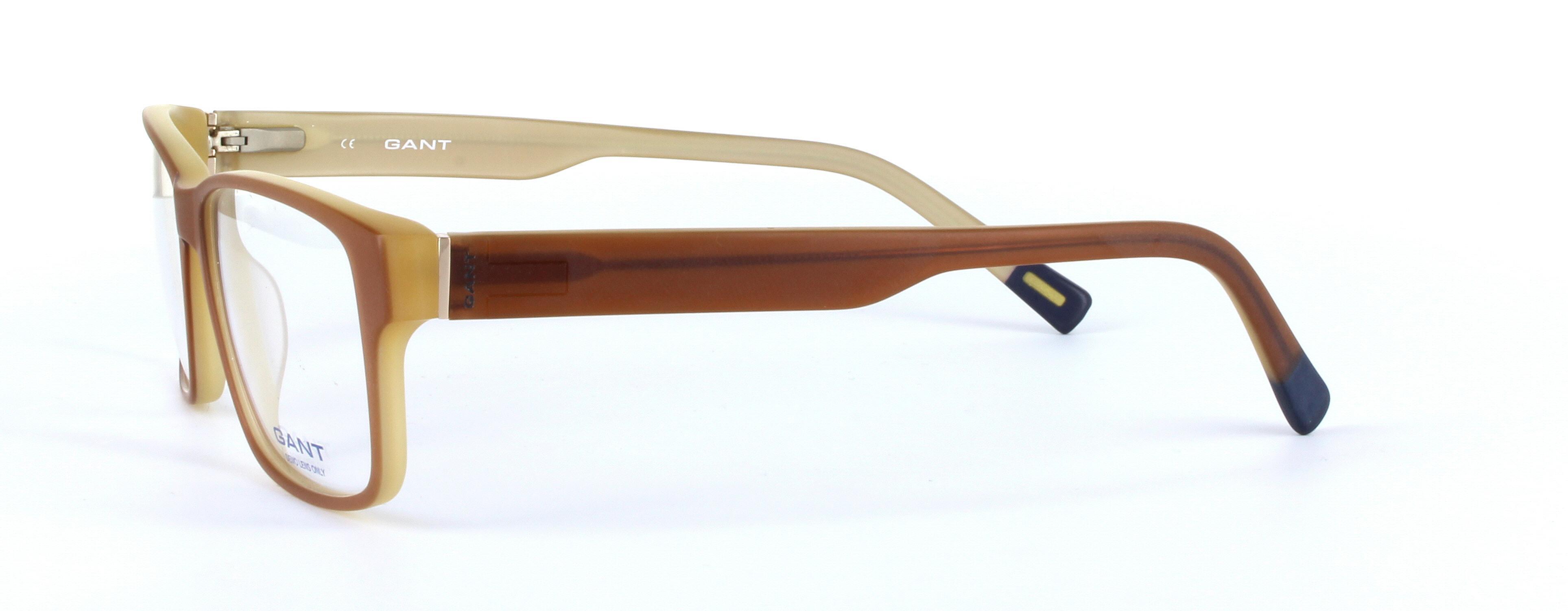 GANT (G3005) Brown Full Rim Rectangular Acetate Glasses - Image View 2