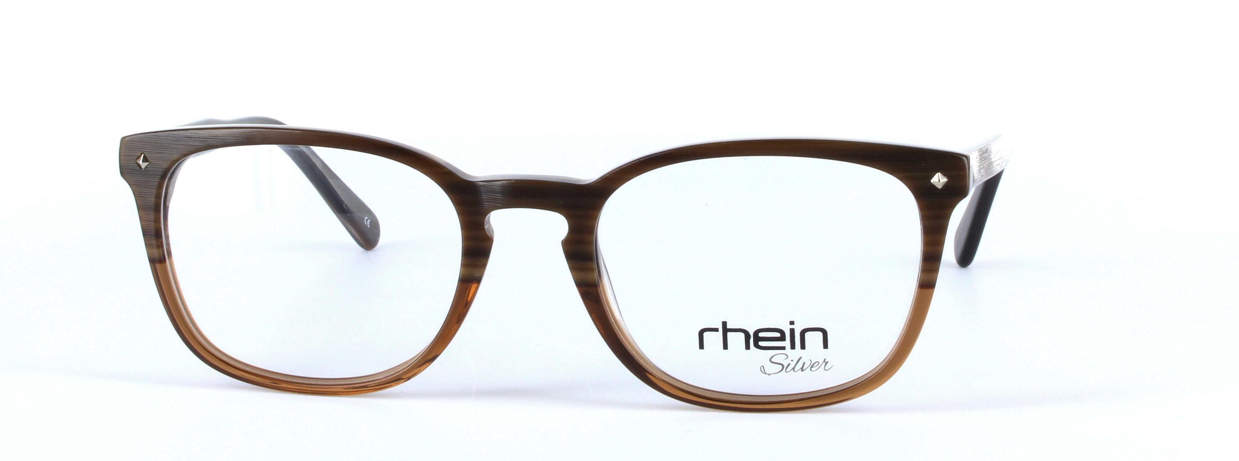 Comet Brown and Light Brown Full Rim Oval Plastic Glasses - Image View 5