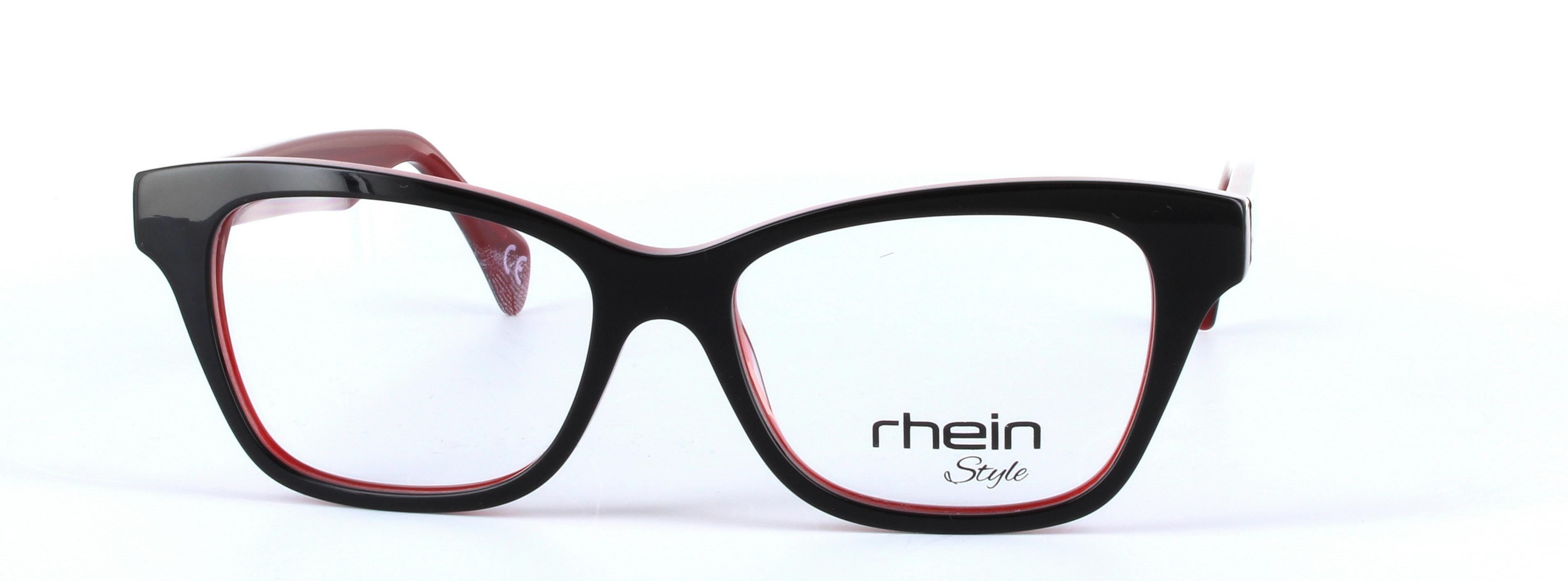 Felia Black Full Rim Oval Round Plastic Glasses - Image View 5