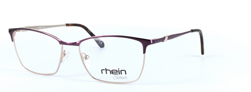 Gabriella Purple Full Rim Oval Round Metal Glasses - Image View 1
