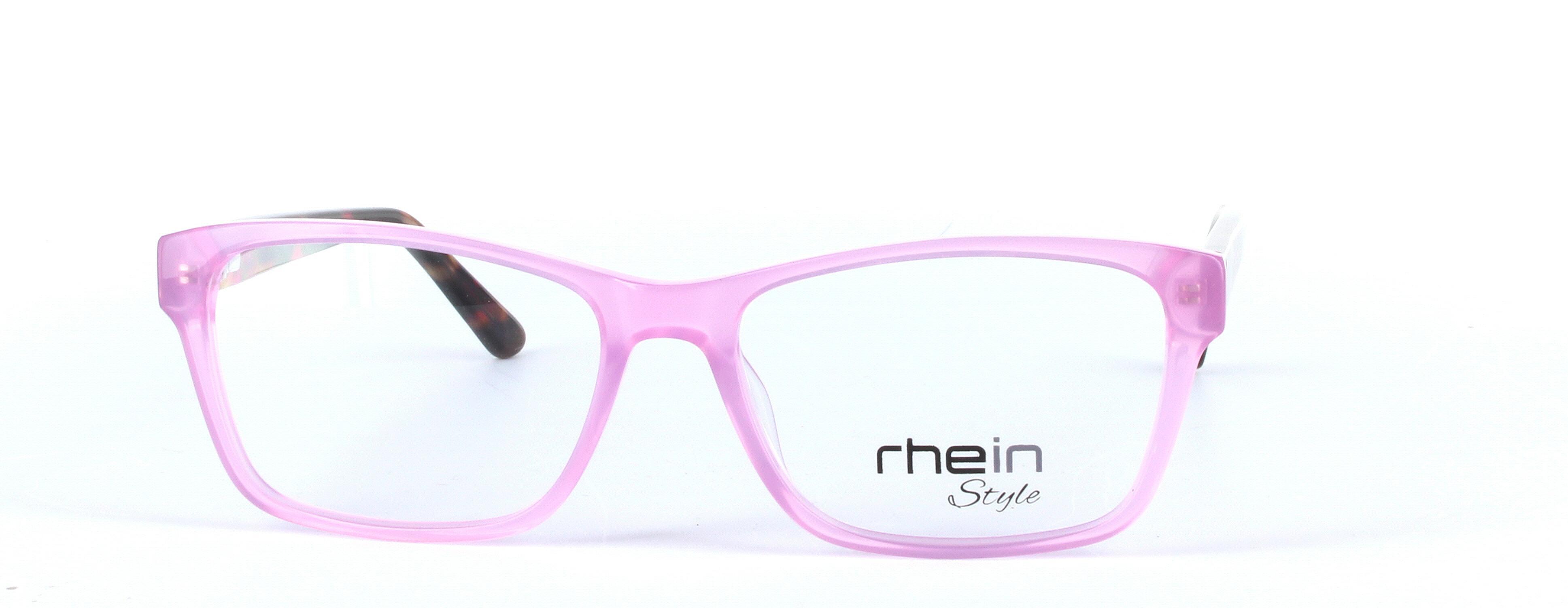 Benji Pink Full Rim Oval Round Plastic Glasses - Image View 5