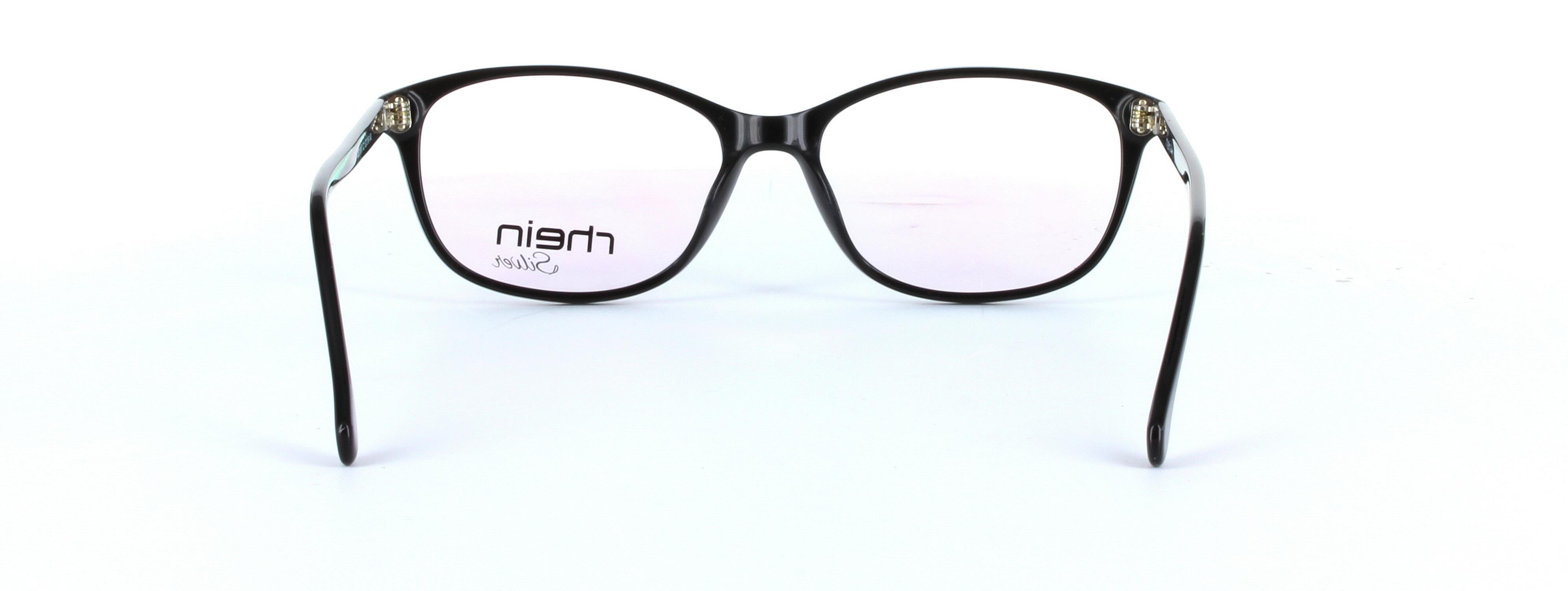Carla Brown Full Rim Oval Plastic Glasses - Image View 3