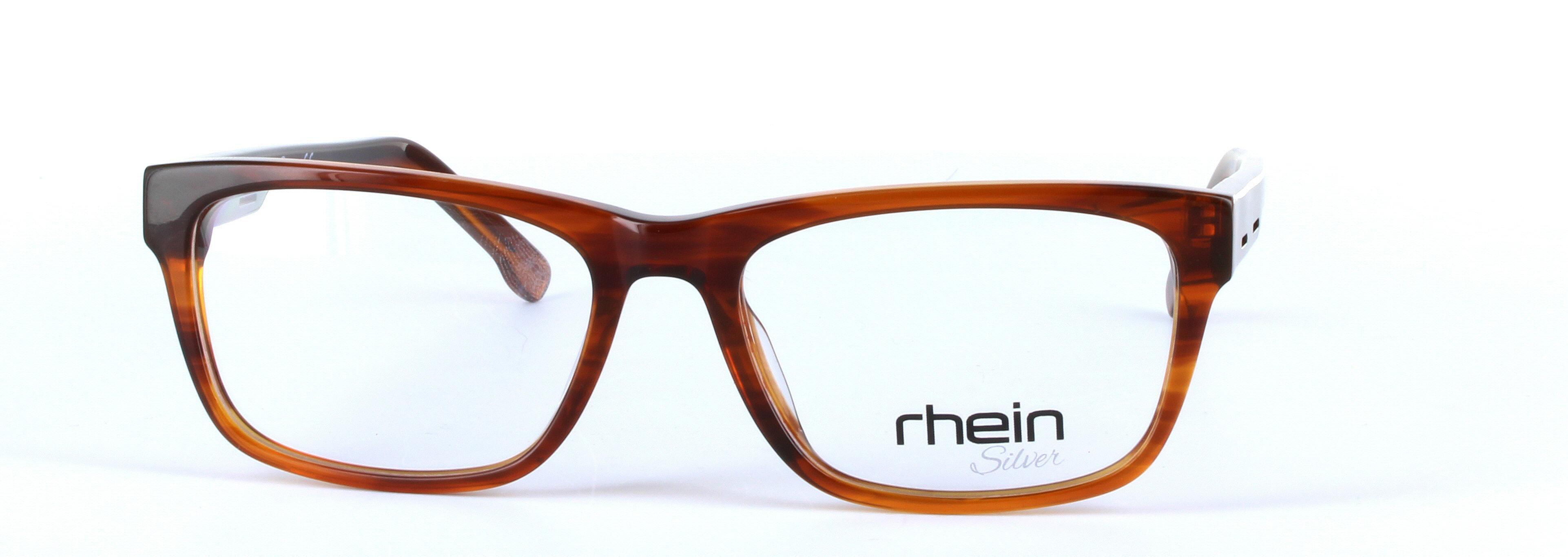 Cygnus Brown Full Rim Rectangular Plastic Glasses - Image View 5