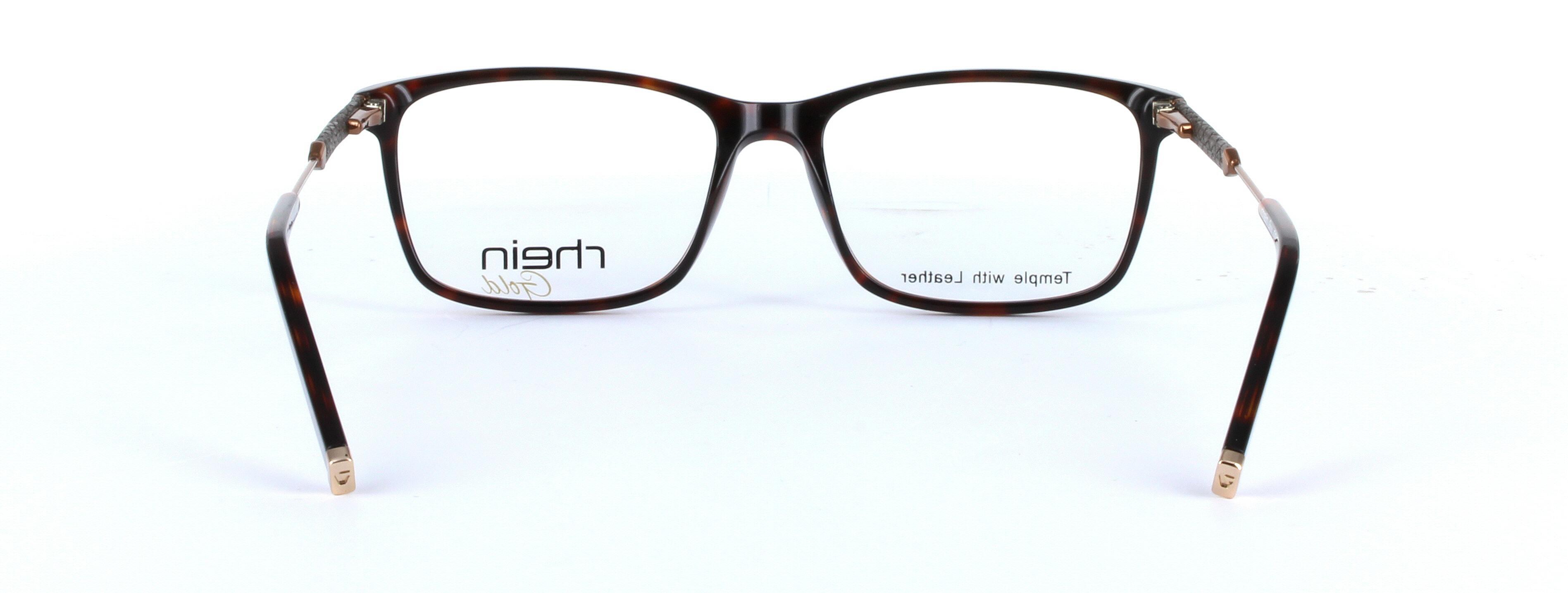 Durham Tortoise Full Rim Oval Rectangular Plastic Glasses - Image View 3