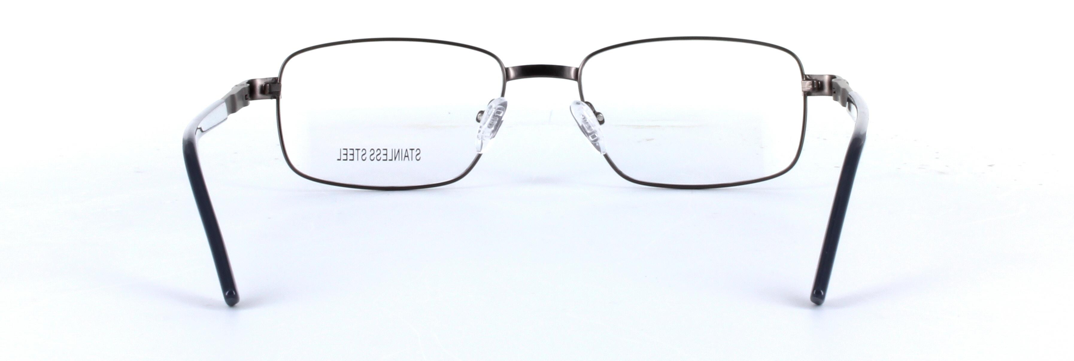 Lorenzo Bronze Full Rim Rectangular Metal Glasses - Image View 3
