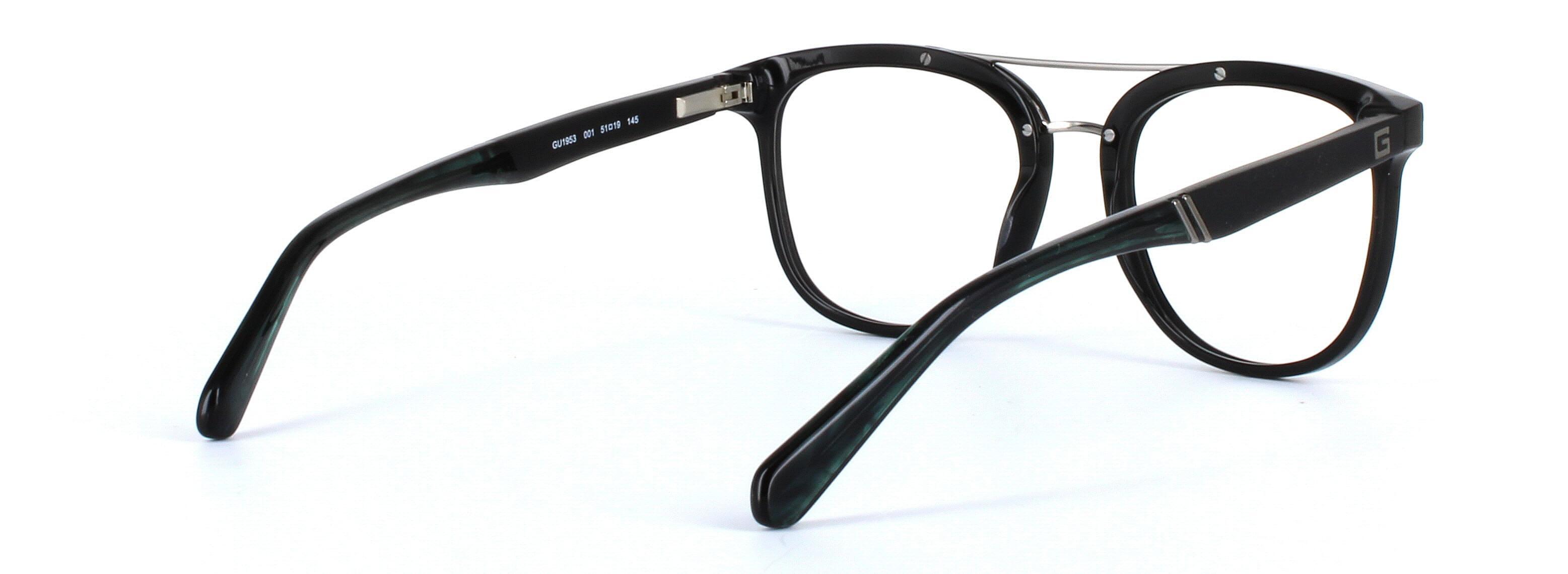 GUESS (GU1953-001) Black Full Rim Square Acetate Glasses - Image View 4
