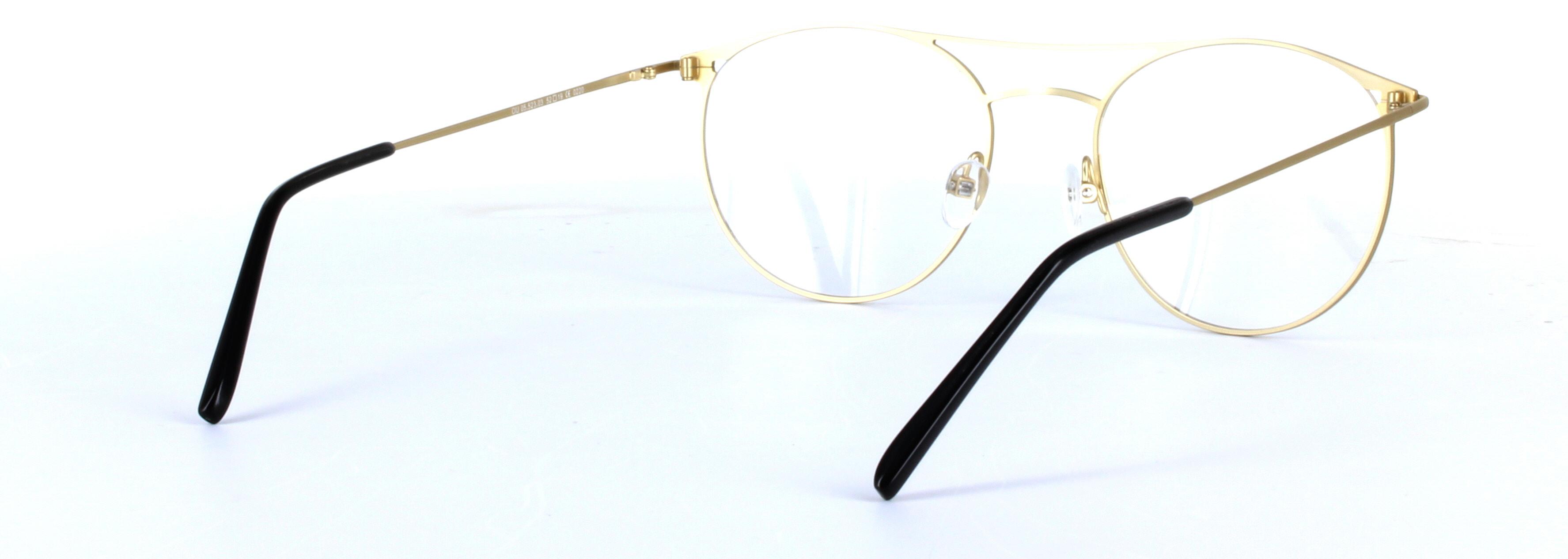 Dexter Olive Green Full Rim Round Metal Glasses - Image View 4
