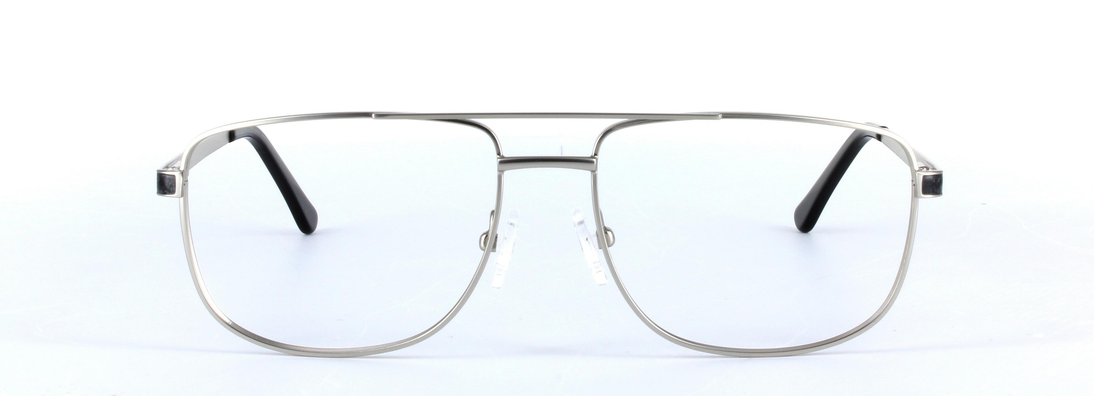 Marlowe Silver Full Rim Oval Metal Glasses - Image View 5