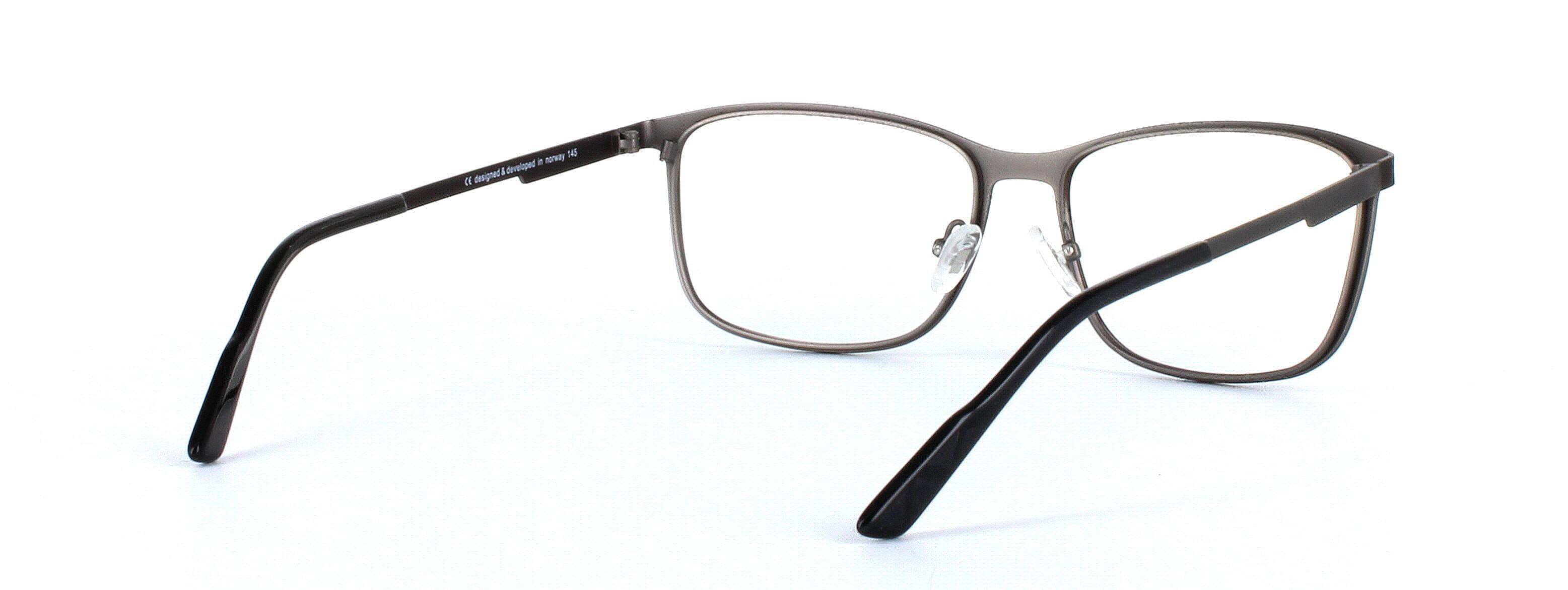 Helly Hansen HH 1013 Brown Full Rim Rectangular Square Metal Glasses - Image View 4