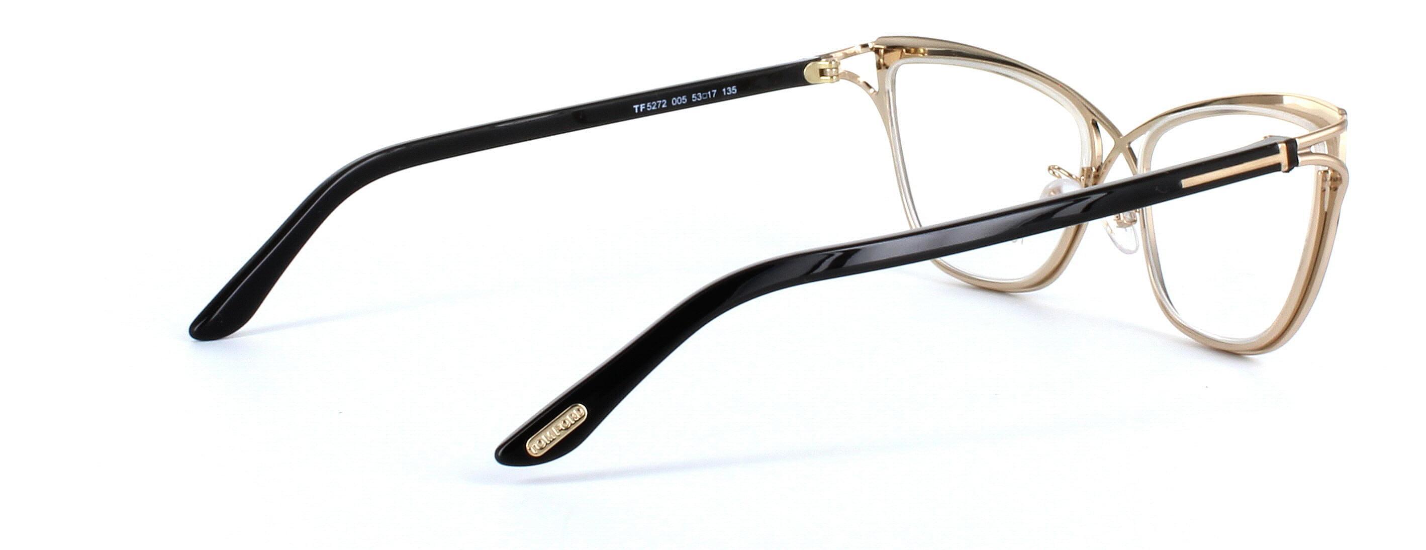 Ladies Tom Ford glasses - black & gold - image 4