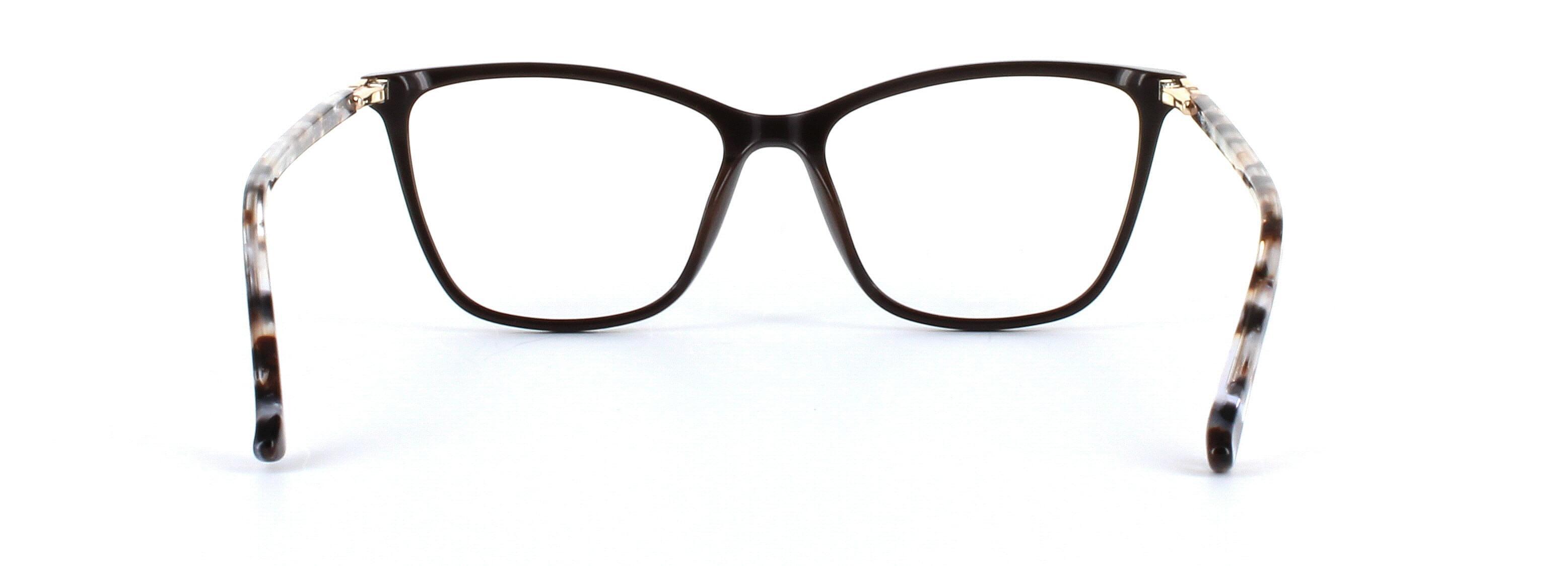 Gloria Brown Full Rim Cat Eye Acetate Glasses - Image View 3