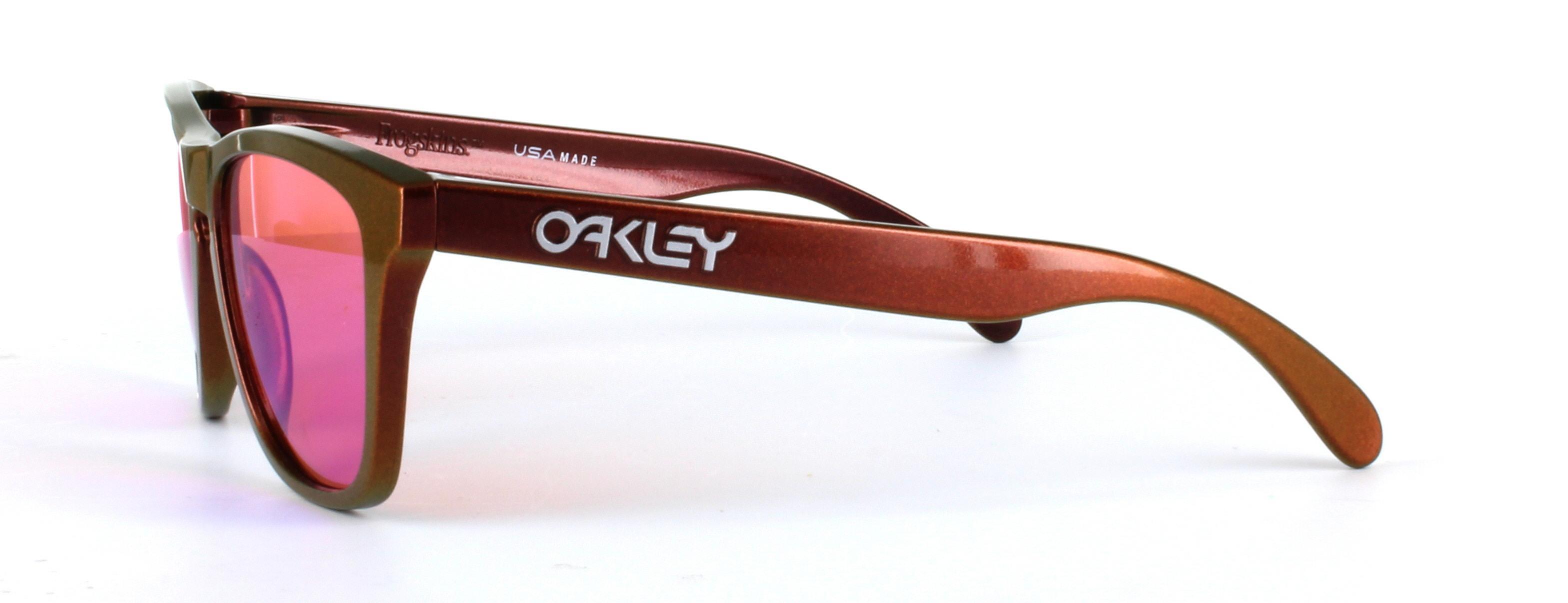 Oakley (O9013) Copper Full Rim Plastic Prescription Sunglasses - Image View 2