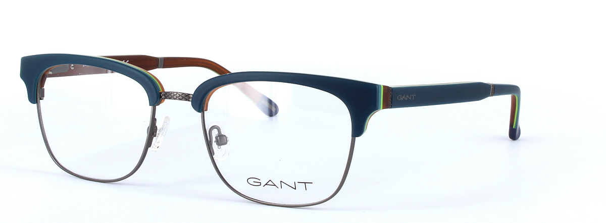 GANT (GA3141-092) Blue Full Rim Oval Acetate Glasses - Image View 1
