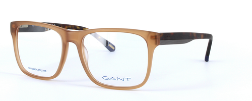 GANT (GA3122-046) Brown Full Rim Oval Rectangular Acetate Glasses - Image View 1