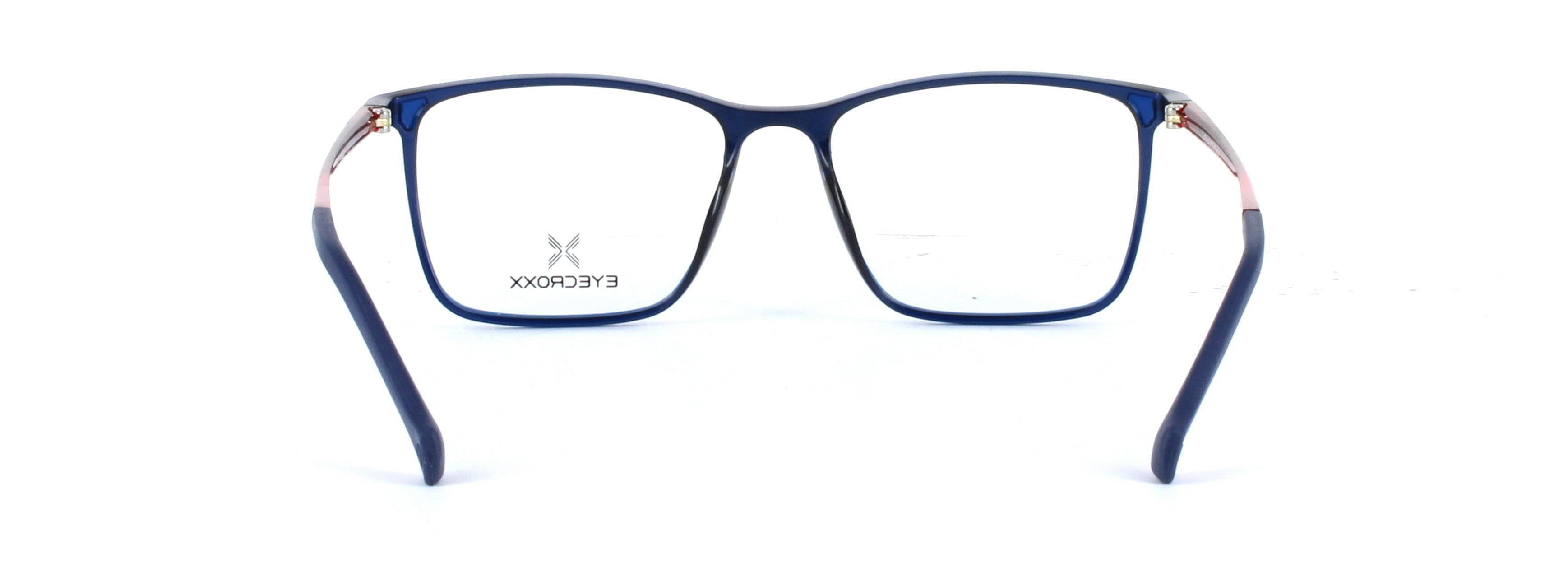 Eyecroxx 588-C3 Blue Full Rim Plastic Glasses - Image View 3