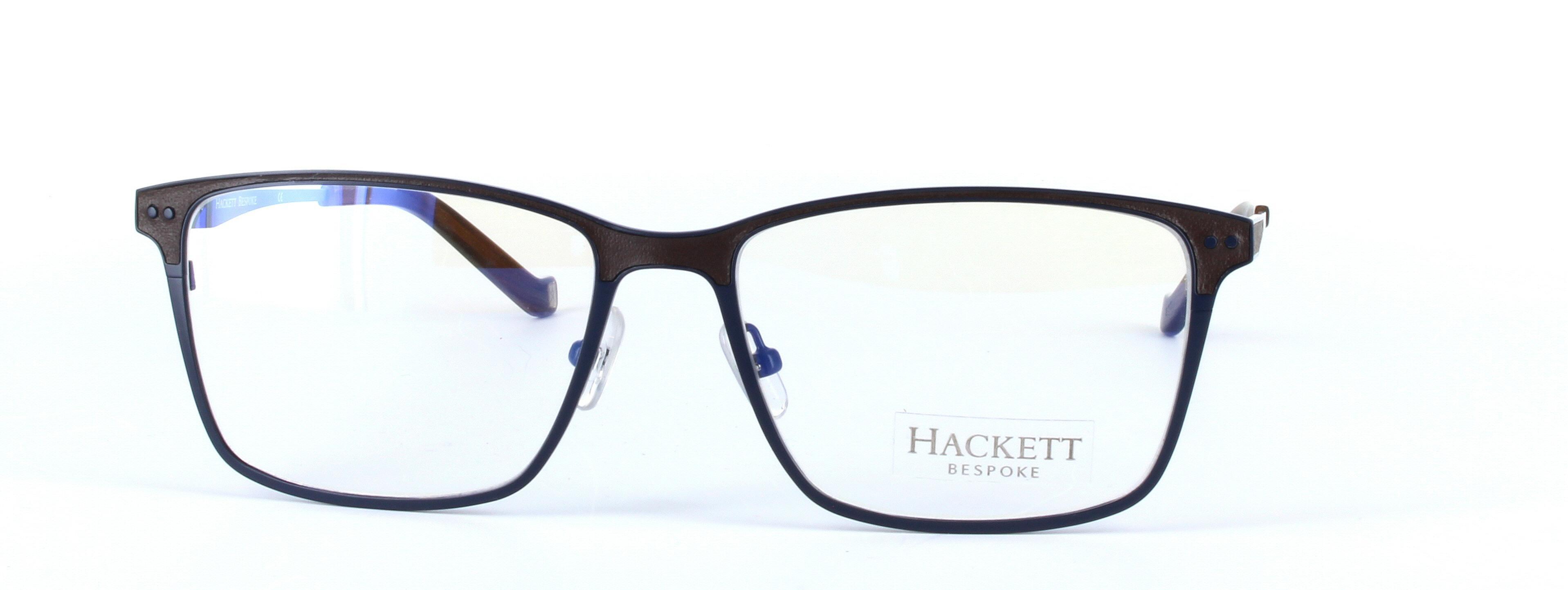HACKETT BESPOKE (176-684) Blue Full Rim Oval Square Metal Glasses - Image View 5