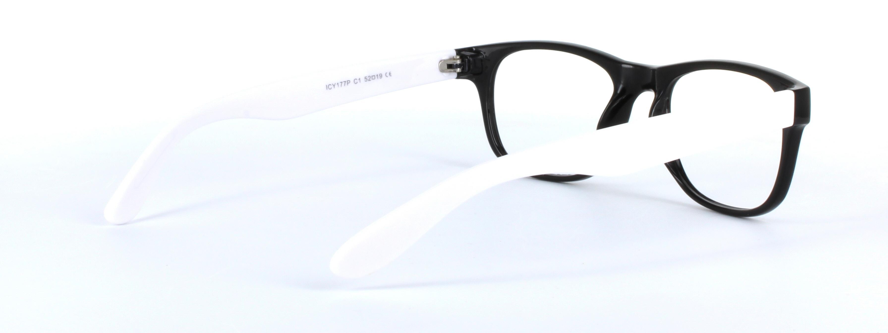 Brazil Black and White Full Rim Oval Plastic Glasses - Image View 4
