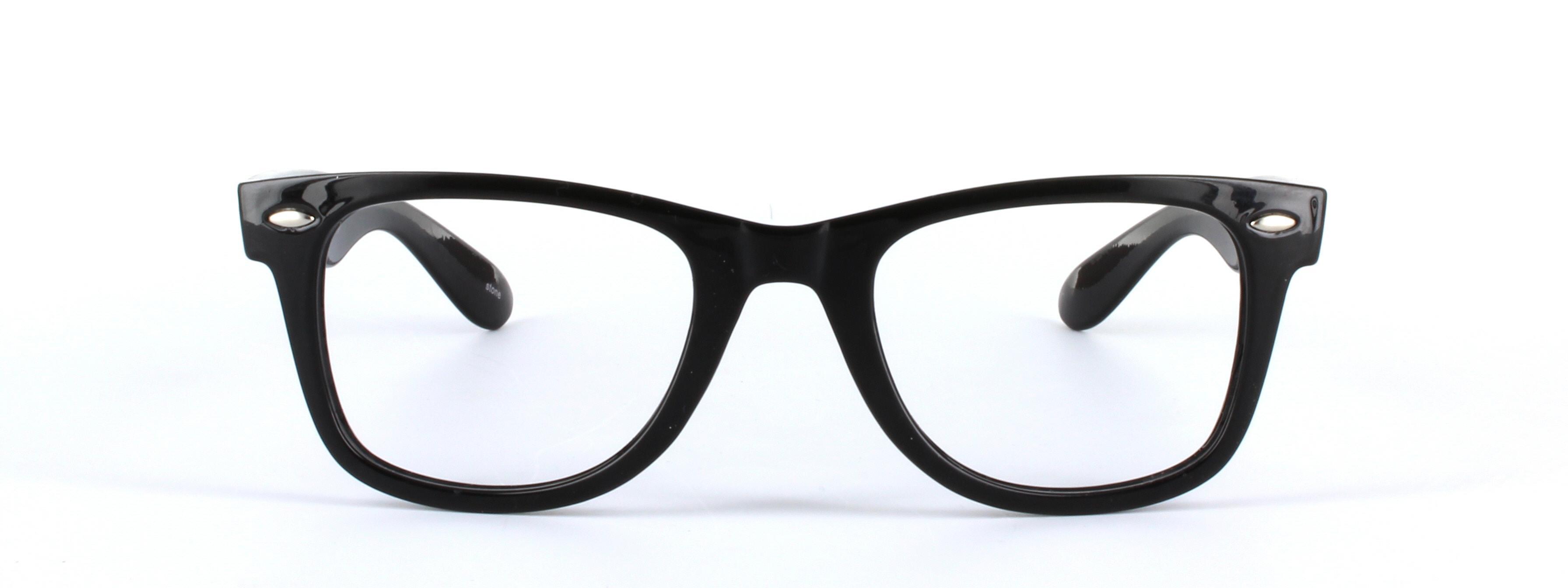 England Black Full Rim Oval Plastic Glasses - Image View 5