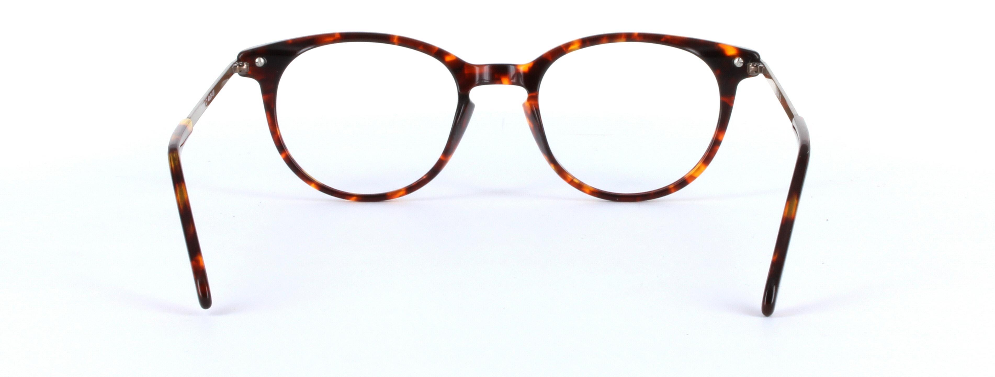 Amanda Tortoise Full Rim Round Plastic Glasses - Image View 3