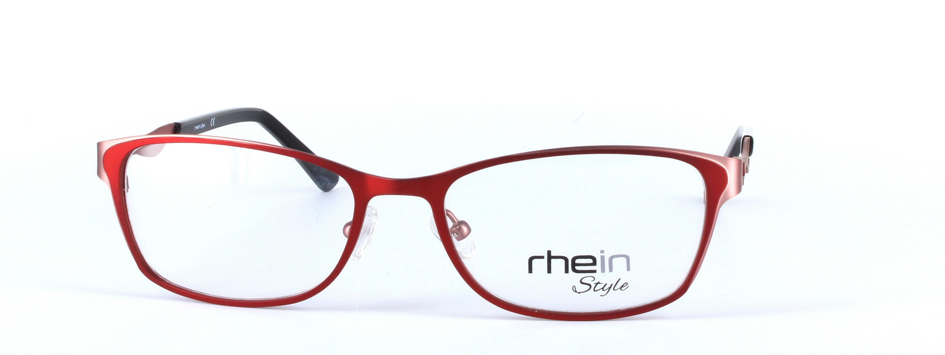 Darcy Red Full Rim Oval Metal Glasses - Image View 5