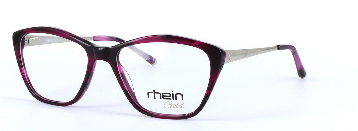 Miranda Purple Full Rim Oval Plastic Glasses - Image View 1