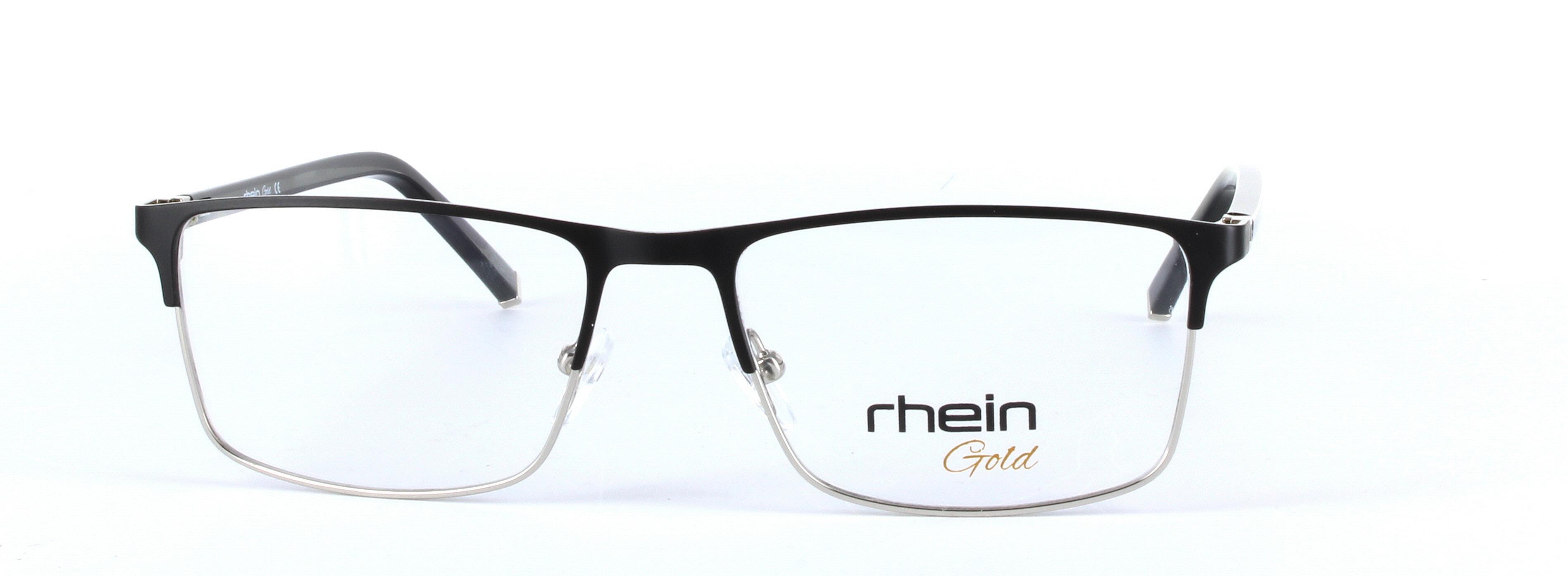 Faith Black Full Rim Oval Rectangular Metal Glasses - Image View 5