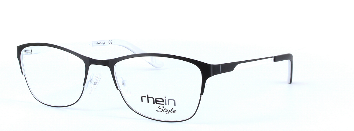 Cooper Black Full Rim Oval Rectangular Metal Glasses - Image View 1