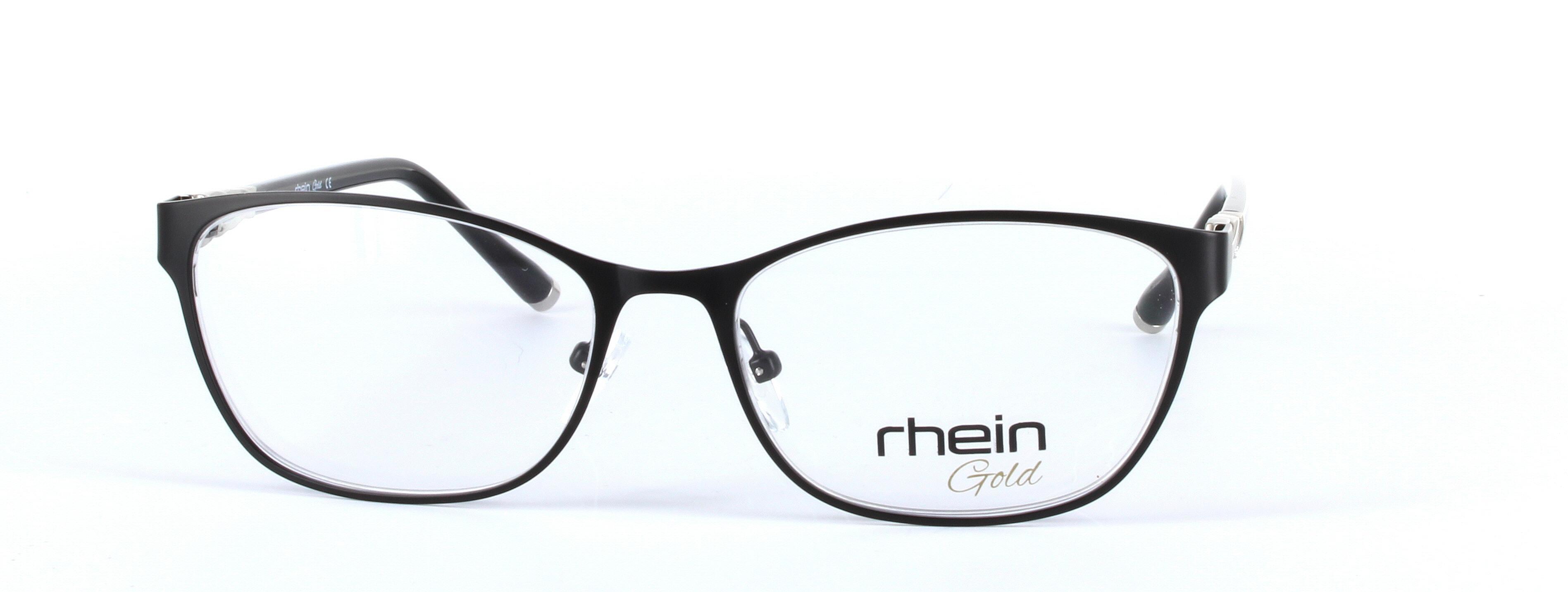 Nova Black Full Rim Oval Round Metal Glasses - Image View 5