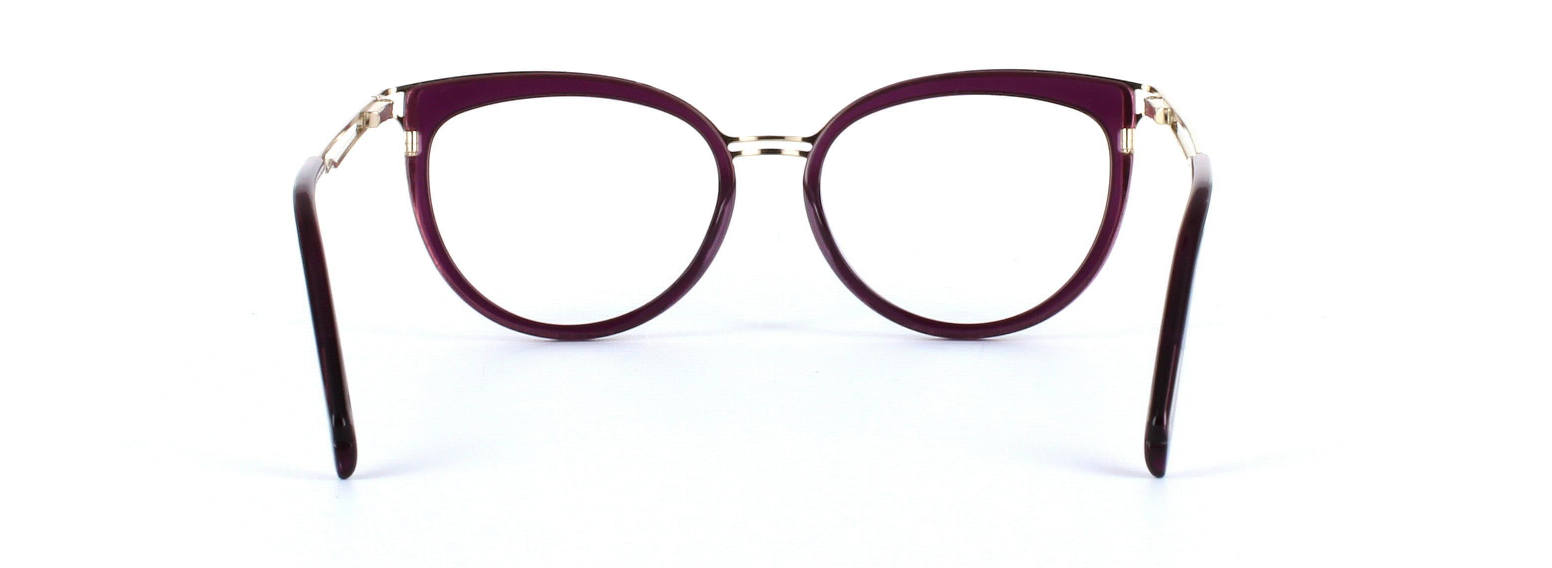JUST CAVALLI (JC0857-081) Purple Full Rim Cat Eye Acetate Glasses - Image View 3