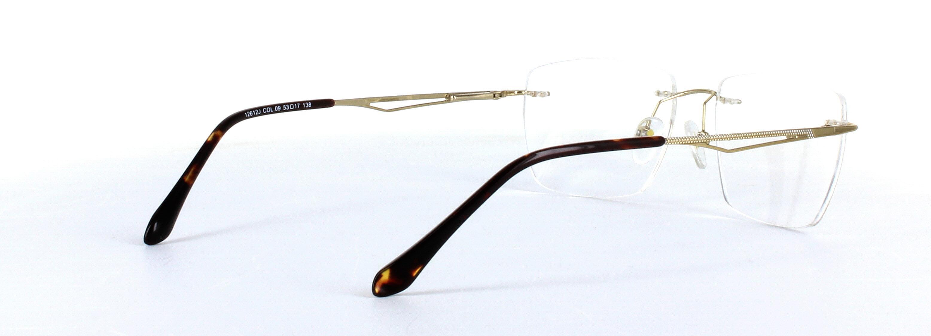 Ghost Gold Rimless Metal Glasses - Image View 4