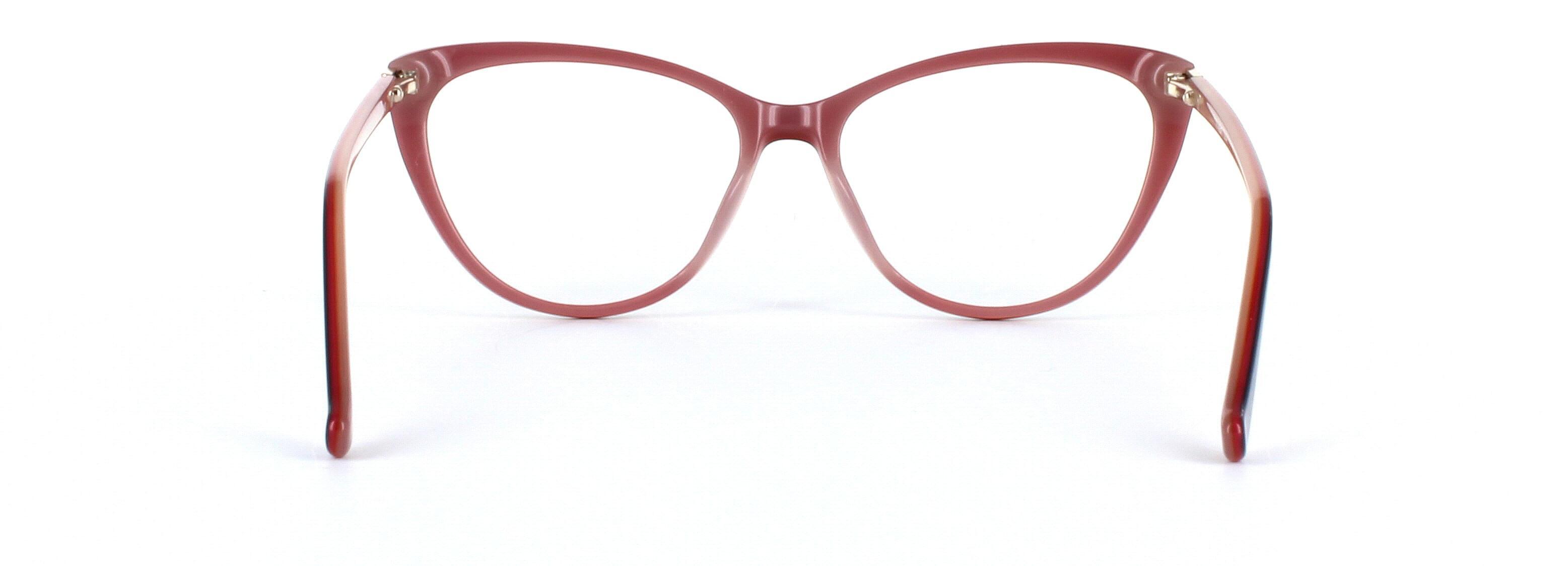 Lydia Blue Full Rim Cat Eye Acetate Glasses - Image View 3