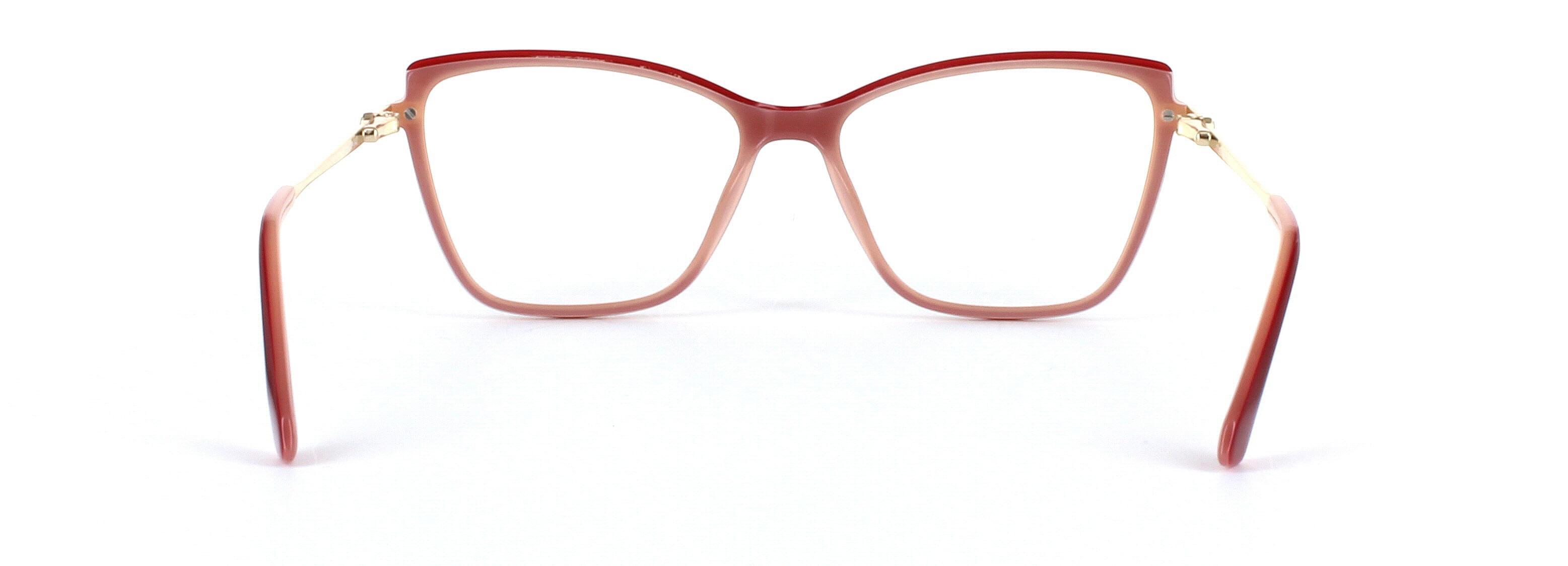 Jeanine Red Full Rim Acetate Glasses - Image View 3