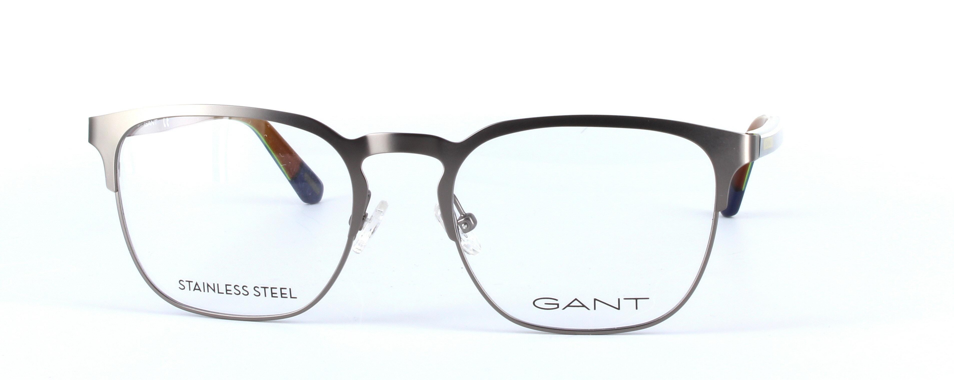 GANT (GA3144-009) Gunmetal Full Rim Oval Round Metal Glasses - Image View 5