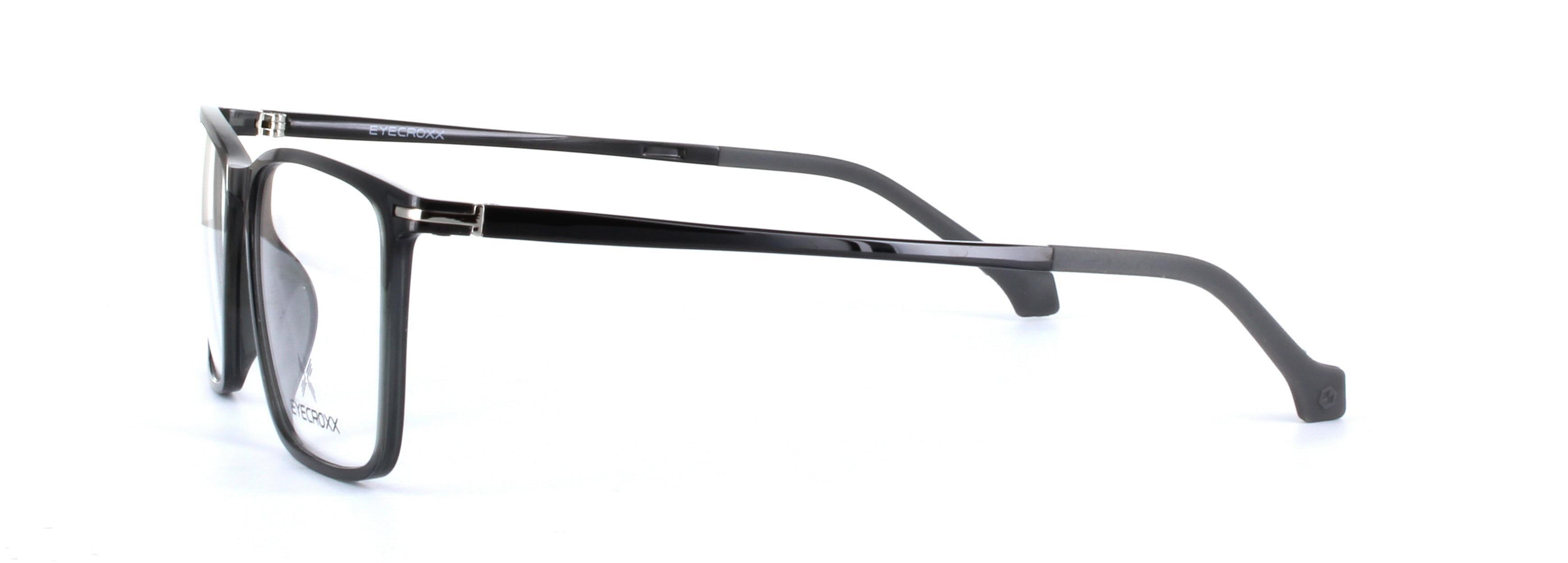 Eyecroxx 588 Grey Full Rim Plastic Glasses - Image View 2
